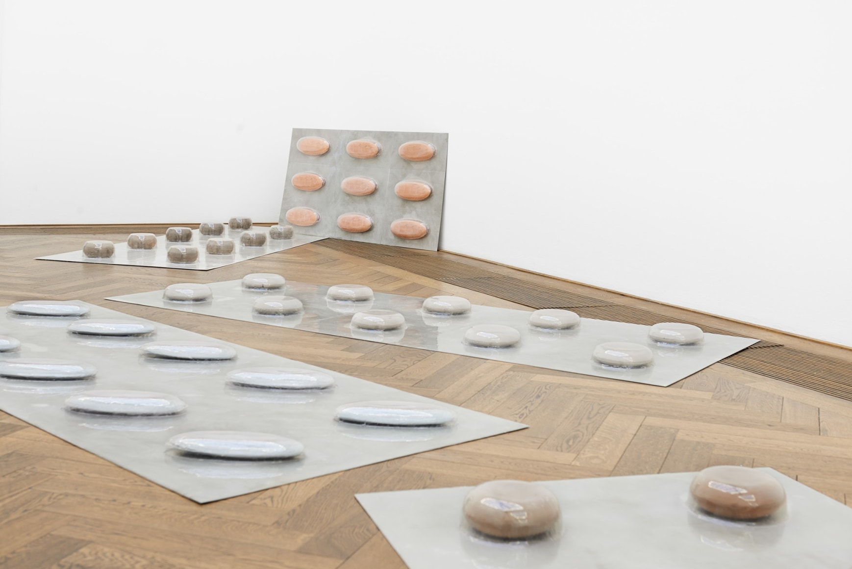 Marina Pinsky, Installation view: Dyed Channel, Kunsthalle Basel, 2016