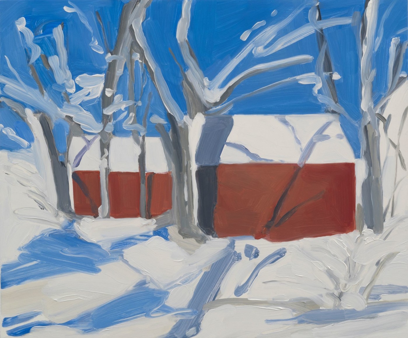 Maureen Gallace, Ice Storm, Easton (with Robert), 2015