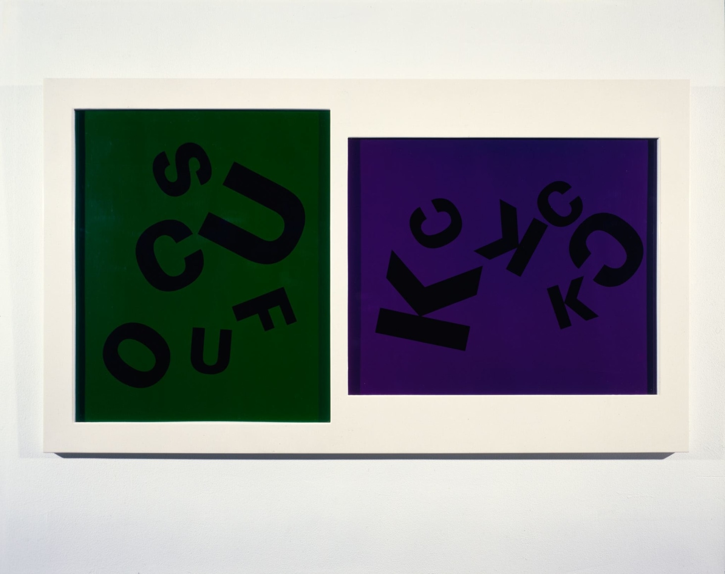 Larry Johnson, Untitled (Fuck, Suck, Cock), 1985