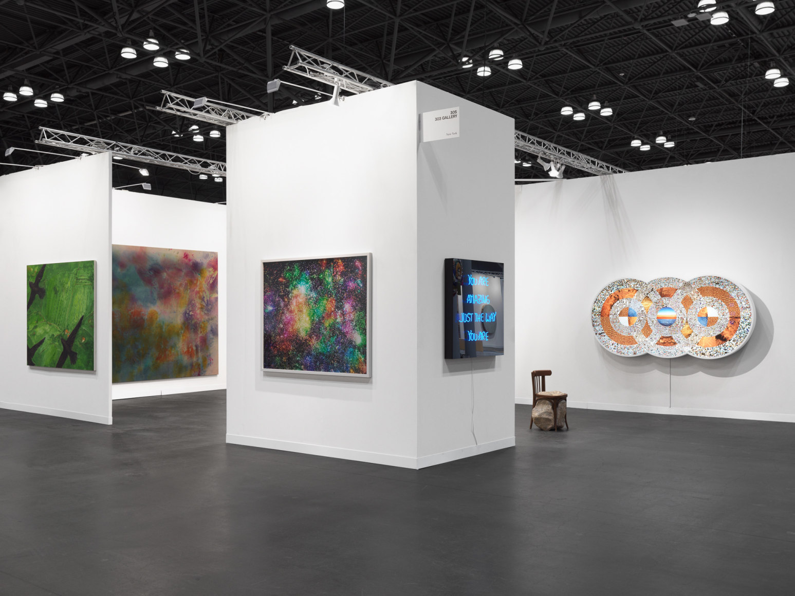 Installation view, The Armory Show, 2024, 303 Gallery, Booth 305. Photo by Dan Bradica