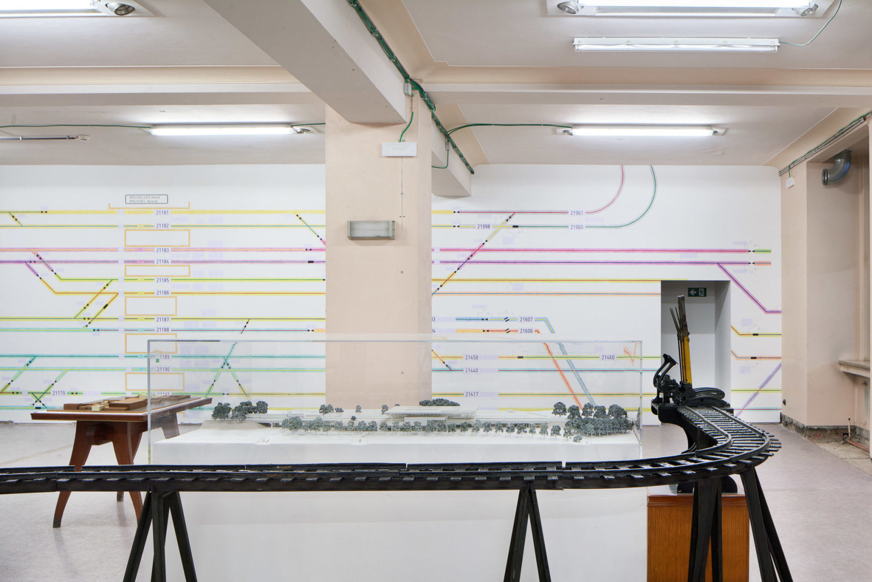 Marina Pinsky, Installation view: Circuit,&nbsp;Europalia Arts&nbsp;Festival,&nbsp;Brussels North Station, 2021