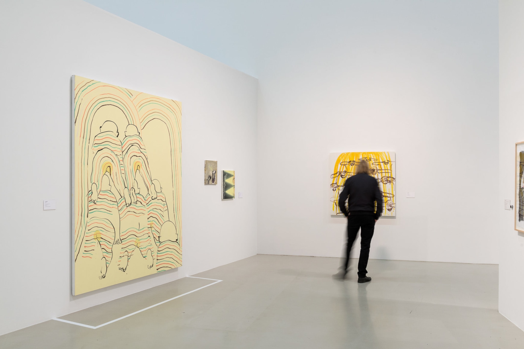 Installation view: Tala Madani: Rip Image, Moderna Musseet, Malmö, 2013