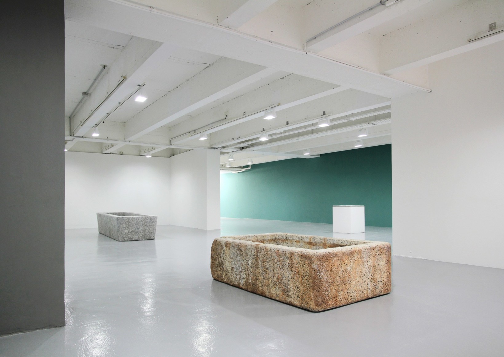 Installation view: Valentin Carron | Gioia e Polvere, in partnership with le Musée des Beaux-arts de Rennes, Galerie Art & Essai, Université Rennes 2, 2018