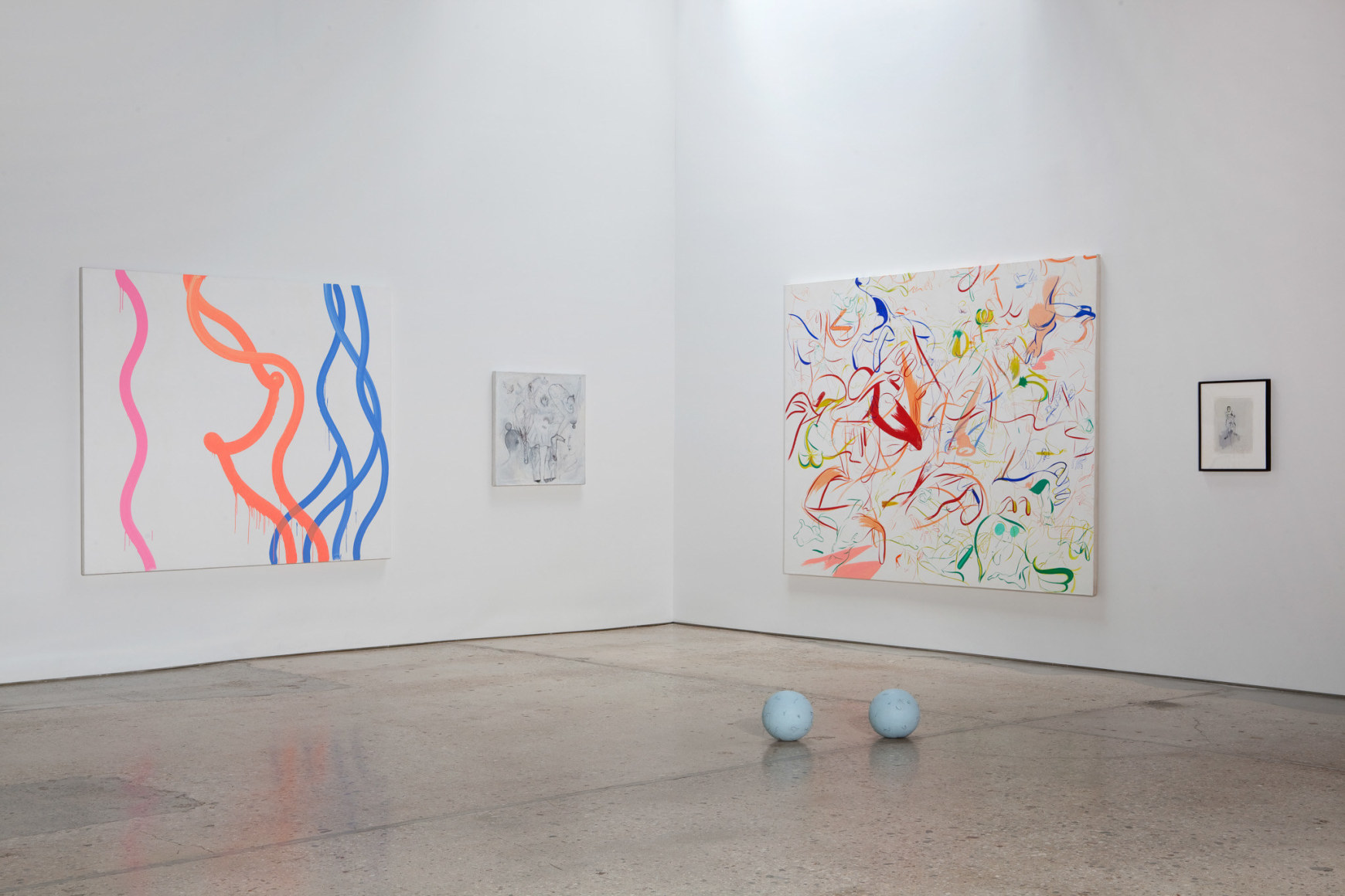 Sue Williams, Installation view: Al-Qaeda is the CIA, 303 Gallery, 2010