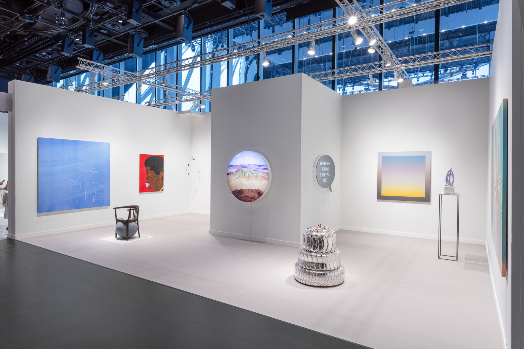 Installation view, Frieze New York, 2023. 303 Gallery,&nbsp;Booth D4, Photo: Sebastiano Pellion di Persano