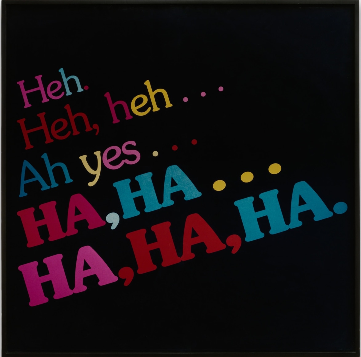 Larry Johnson, Untitled (Heh, heh), 1987