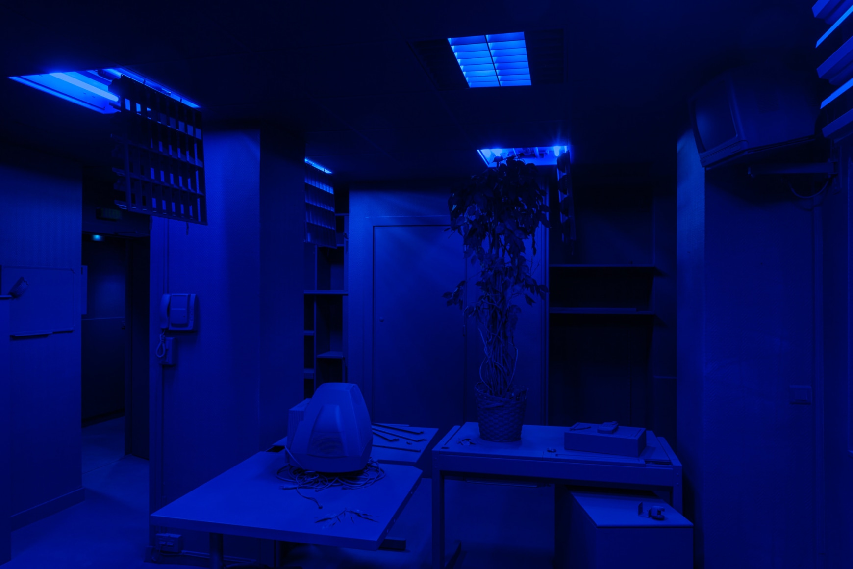 Mike Nelson, Cloak, 2016, Installation View: Nouveau Mus&eacute;e National de Monaco, off-site project UBS building