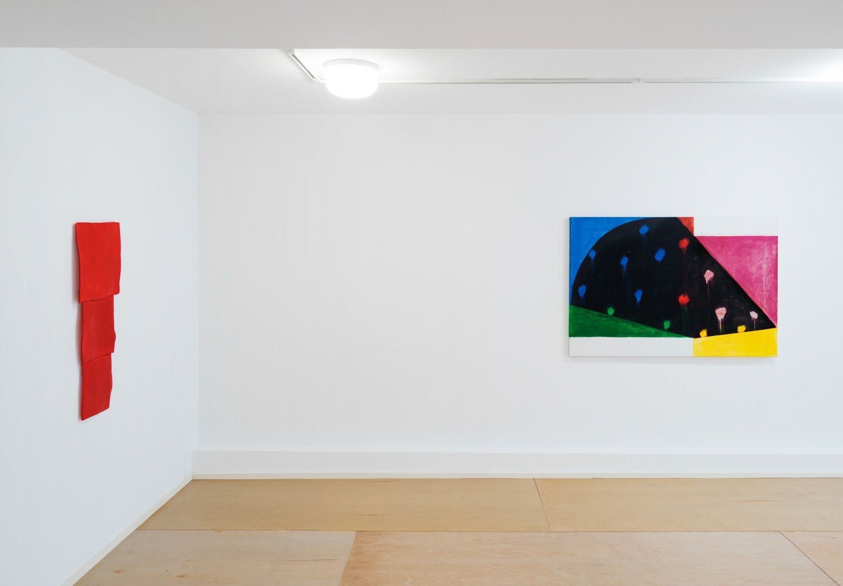 Installation view: Mary Heilmann: Painting Pictures, The Dan Flavin Art Institute, Bridgehampton, NY, 2017