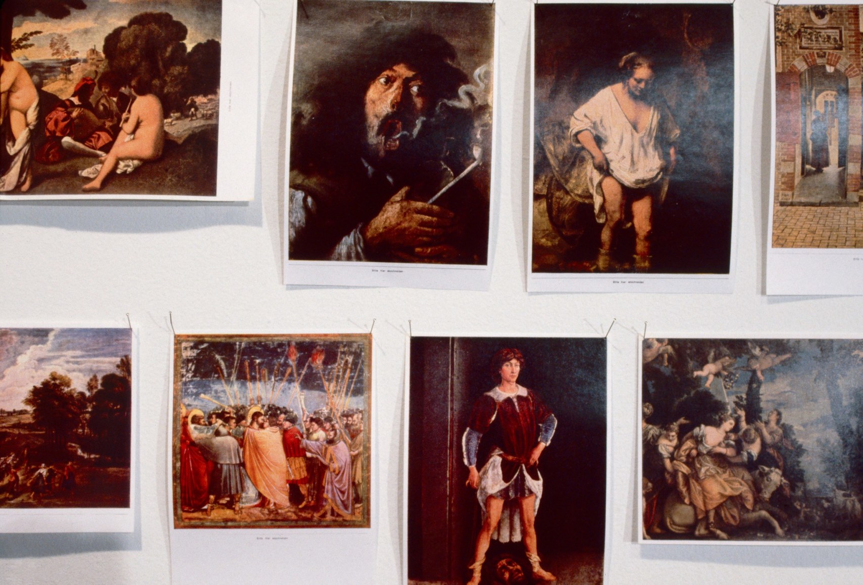 Hans-Peter Feldmann, 120 laser copies (Old Masters) (detail)