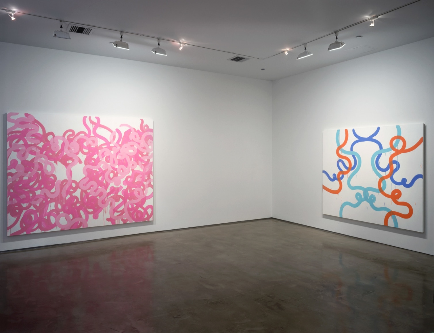 Sue Williams, Installation at 303 Gallery, 2002