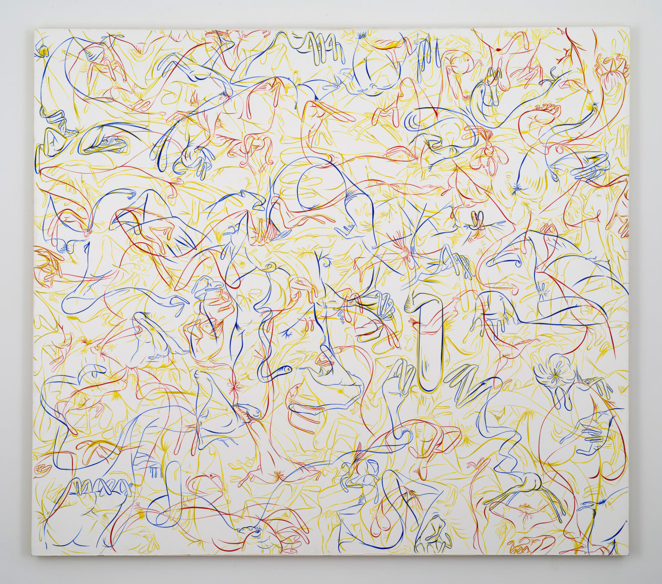Sue Williams, Floppy Toes in a Yellow, Red and Blue