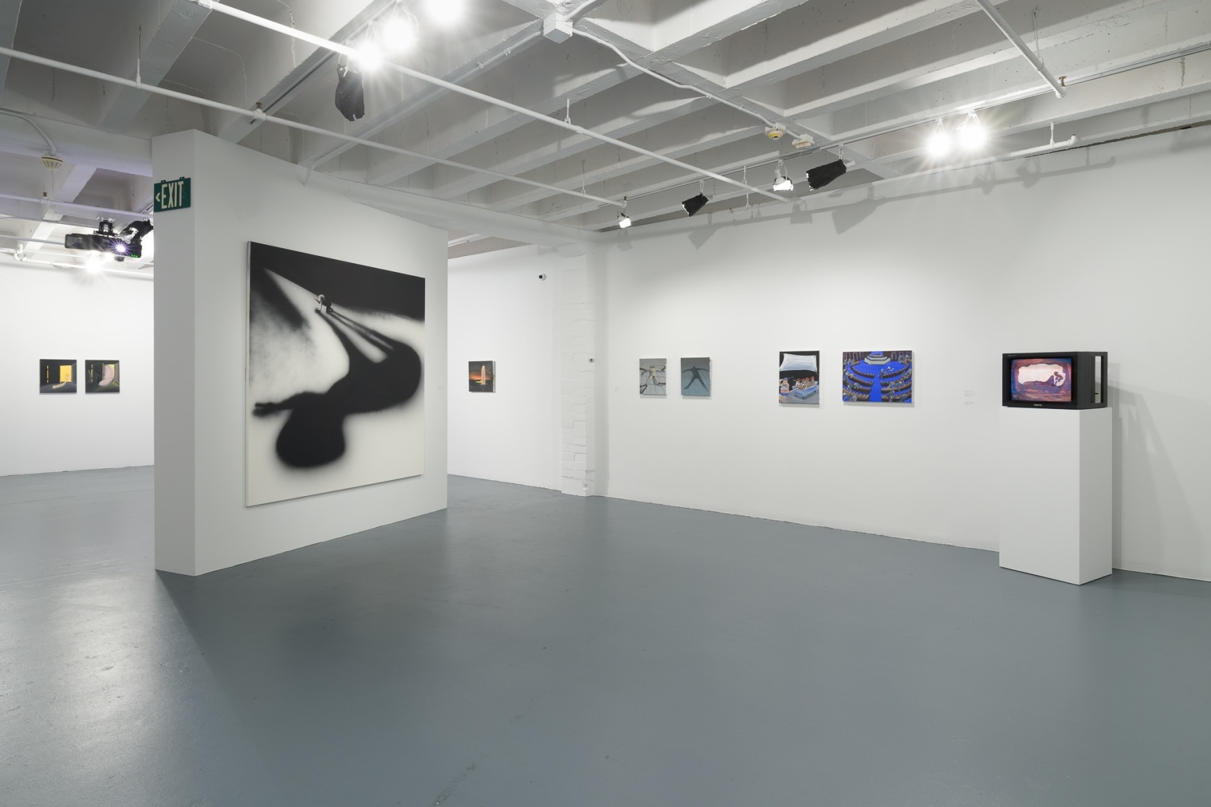 Installation view of Tala Madani: Biscuits, September 10, 2022 – February 19, 2023 at The Geffen Contemporary at MOCA. Courtesy of The Museum of Contemporary Art (MOCA). Photo by Jeff McLane.