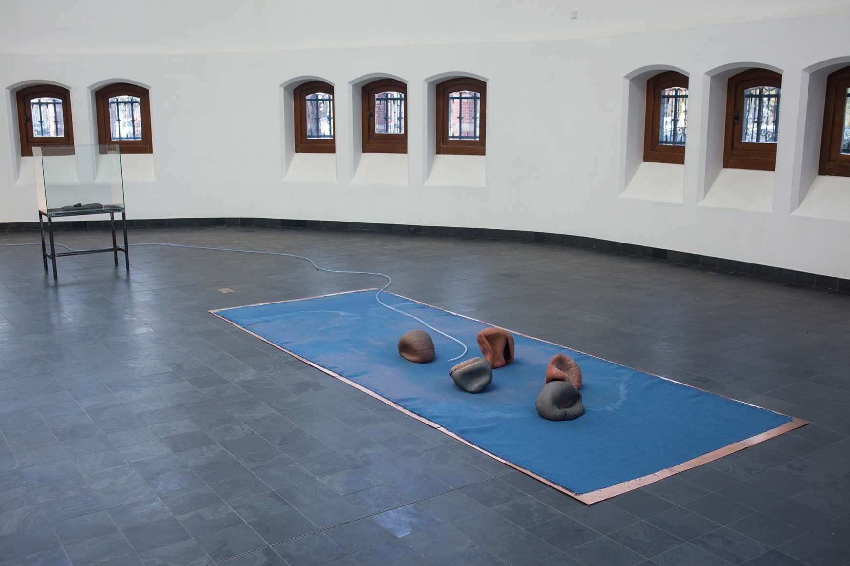 Installation view: Katinka Bock, Nebenwege, Kiosk, Gent, 2014