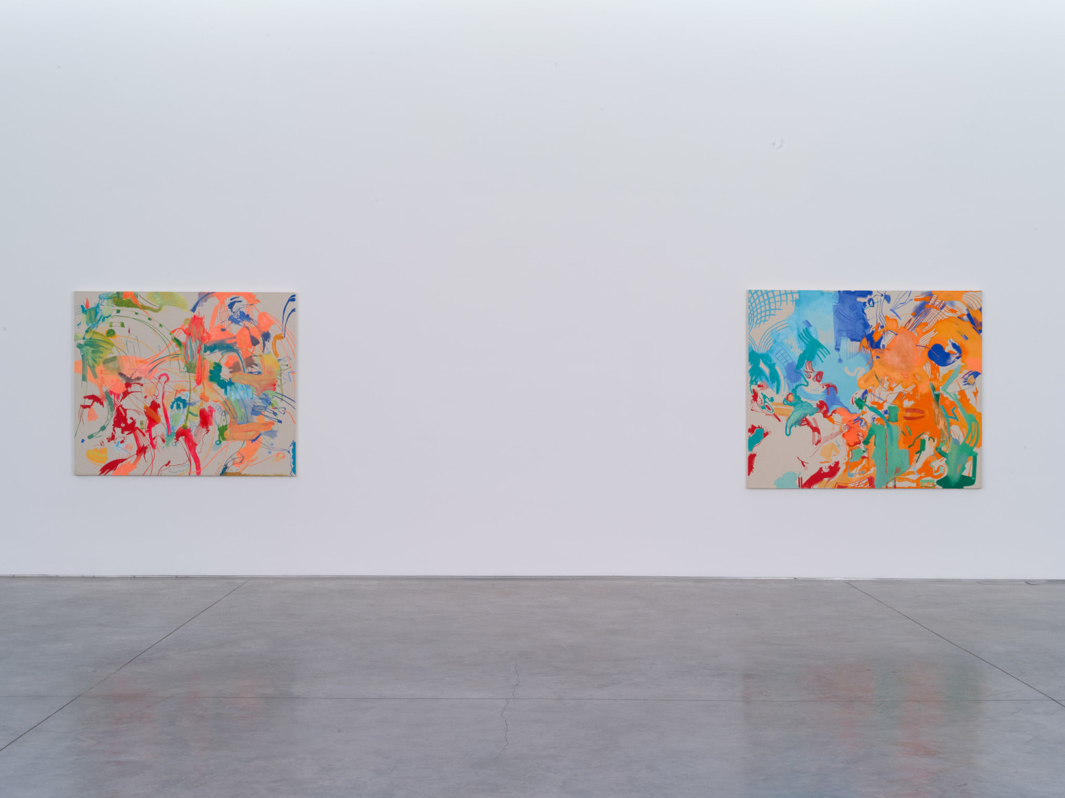 Sue Williams, WTC, WWIII, Couch Size, Installation at 303 Gallery, 2014