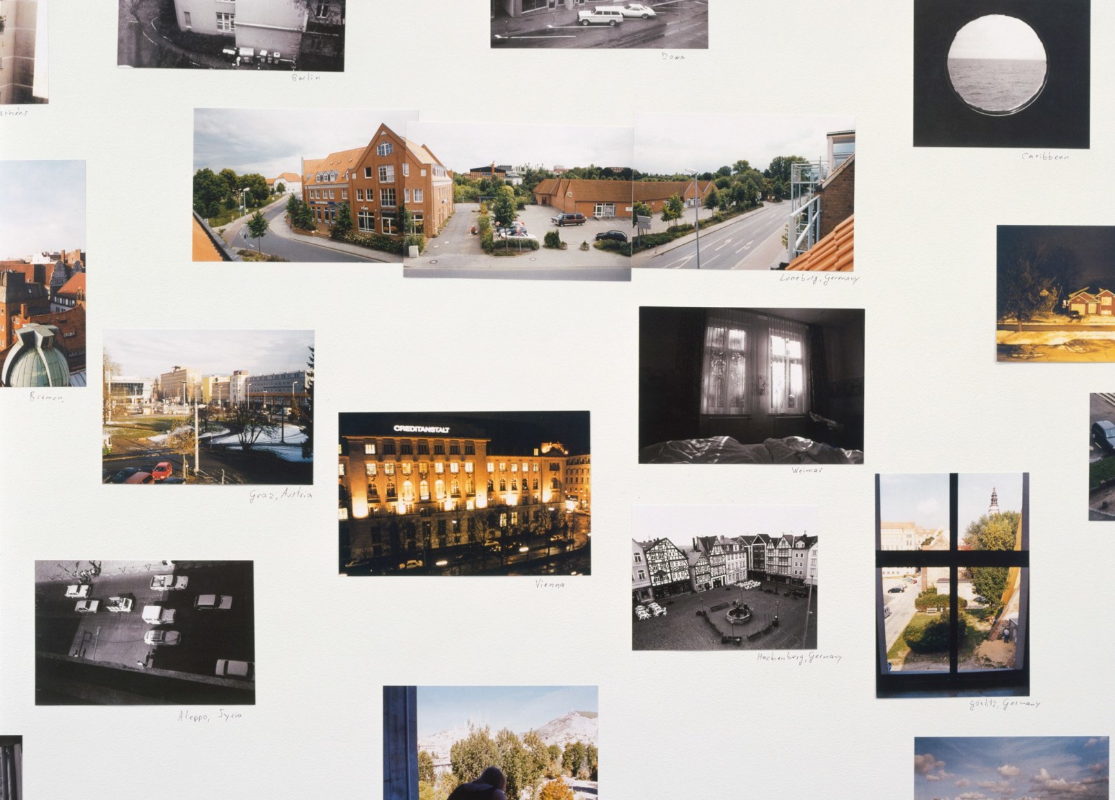 Hans-Peter Feldmann, Photographs taken from hotel room windows while traveling