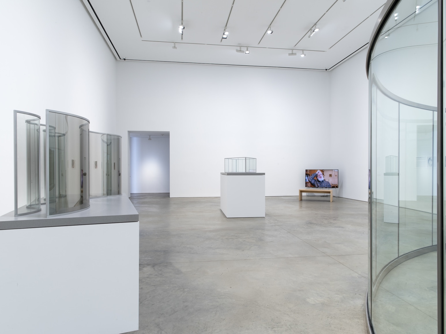 Installation view: Dan Graham, 303 Gallery, New York, 2021