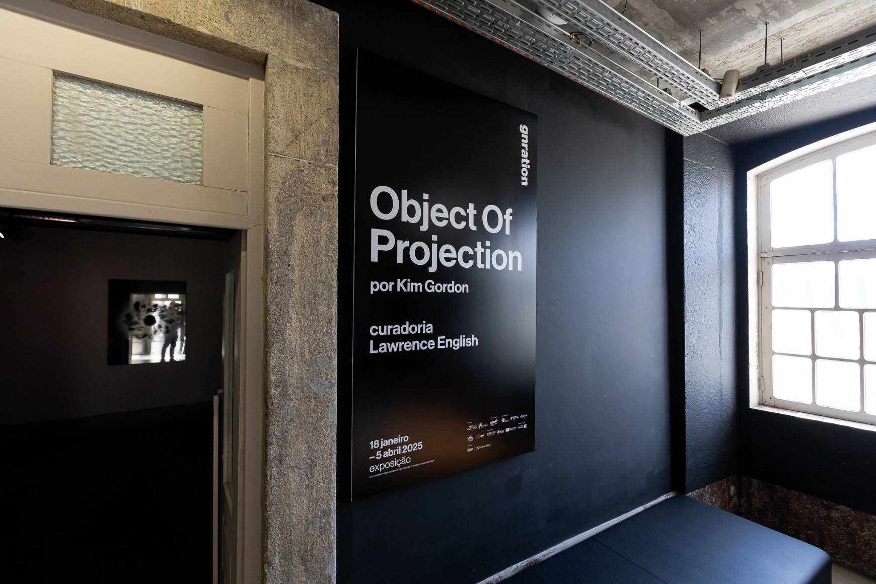 Installation view: Kim Gordon, Object of Projection, curated by Lawrence English, gnration, Braga, Portugal., Photo: Adriano Ferreira Borges