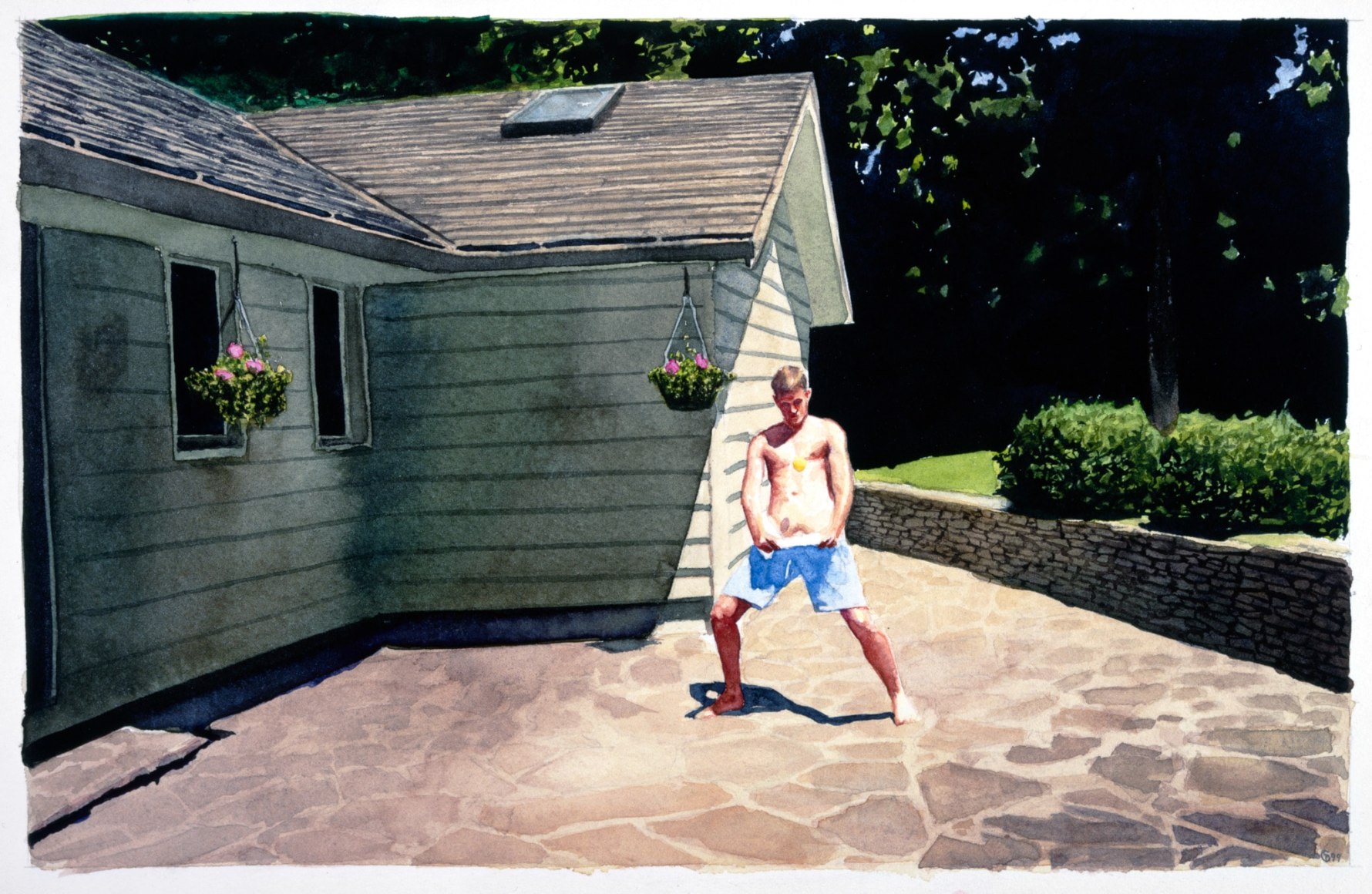 Tim Gardner, Untitled (Vankoughnett with tennis ball), 1999