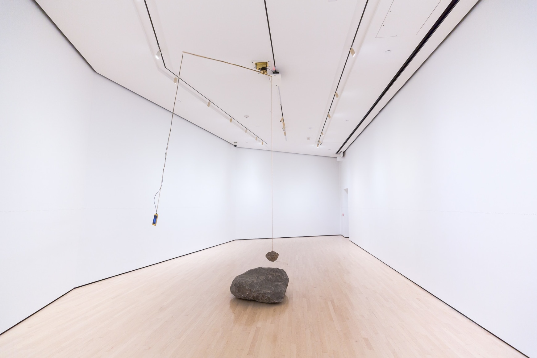 Installation view: Field Day: Alicja Kwade, Eli and Edythe Broad Art Museum, 2017