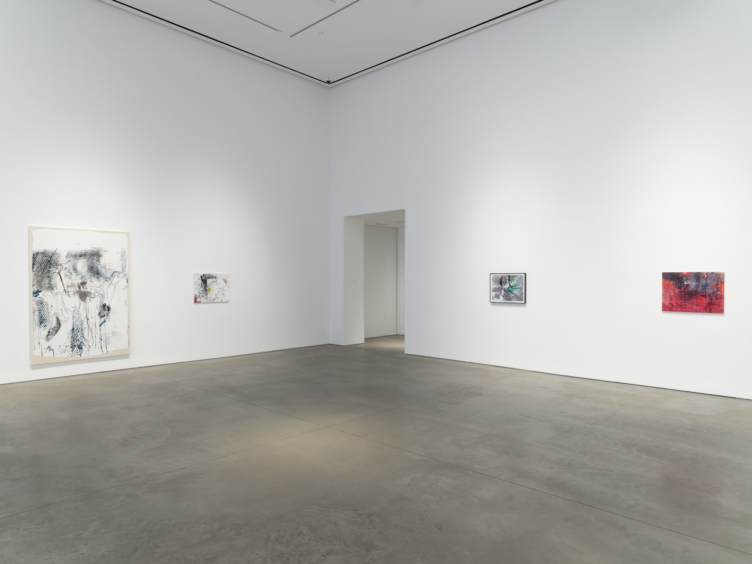 Installation view: Nick Mauss, 303 Gallery, New York, 2020. Photo: John Berens