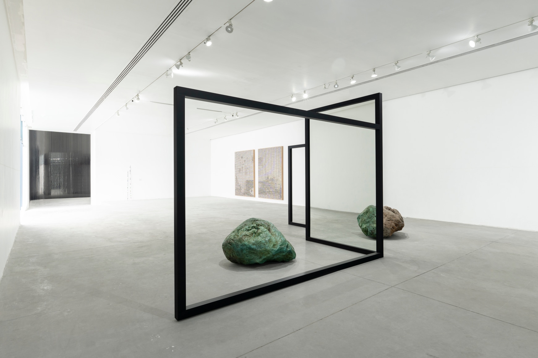 Exhibition view, "Beyond Behind / Atrás y más allá", October 29, 2023 – April 7, 2024, Curator: Viviana Kuri Haddad / Assistant Curator: Maya Renée Escárcega. Courtesy of Museo de Arte de Zapopan. Photo: Lazarillo.