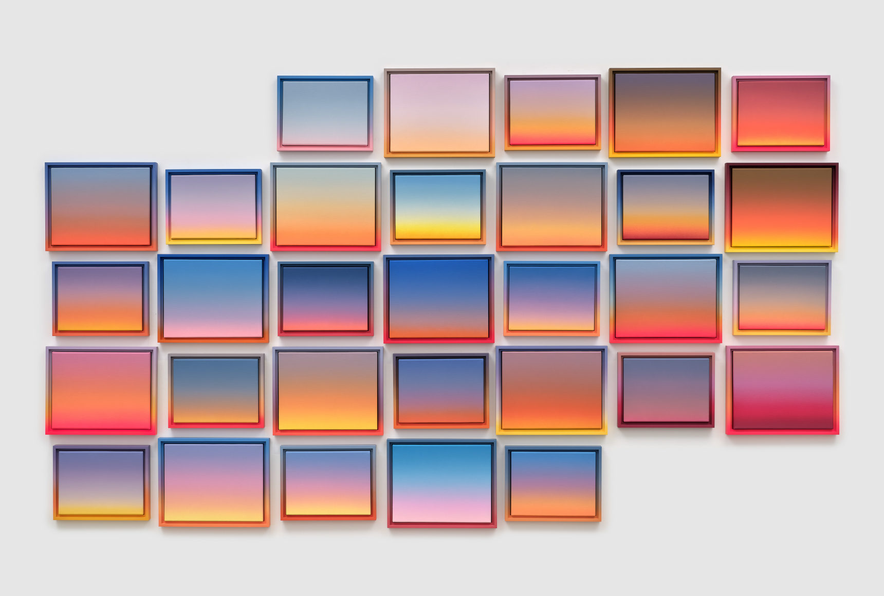 Rob Pruitt, A Month of Sunsets (July 2025)