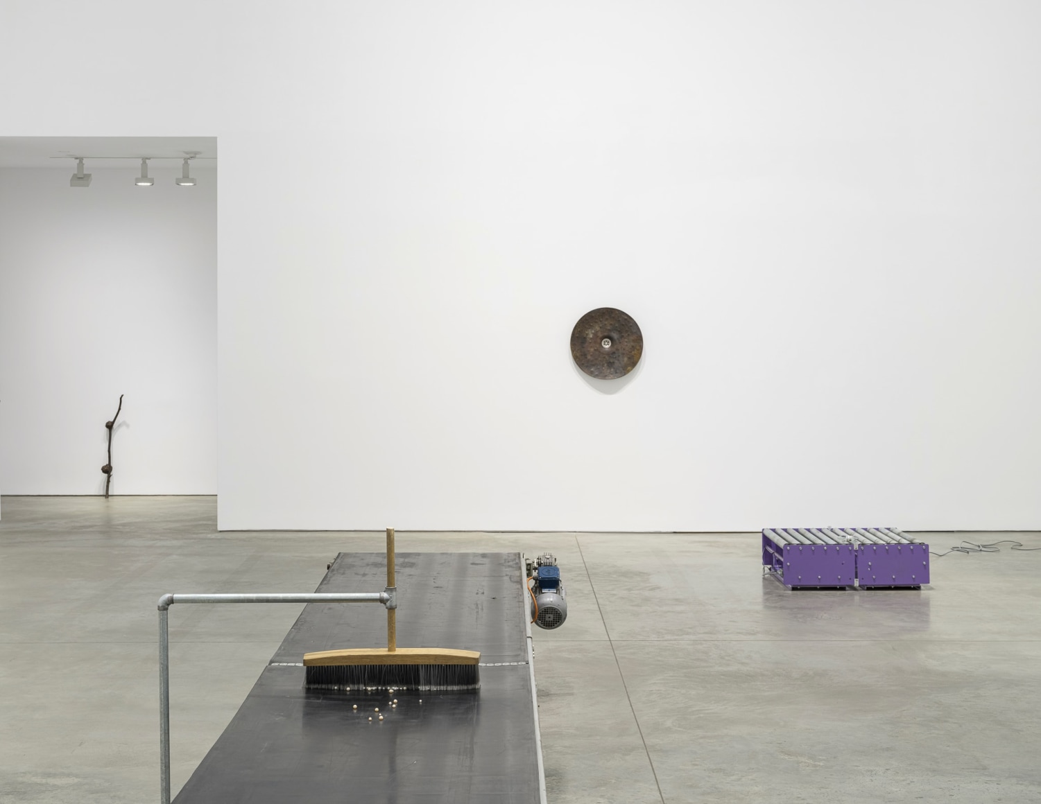 Exhibition view: Nina Canell, Mother of Dust, 303 Gallery, New York, 2023. Photo: Justin Craun