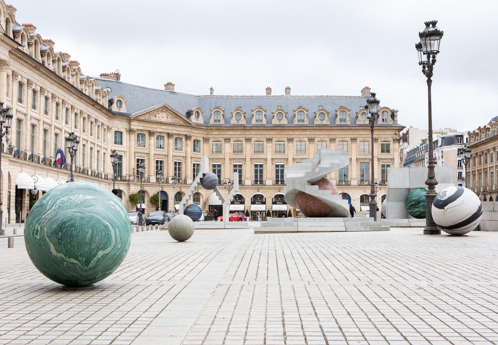 Alicja Kwade's new installation at Place Vendôme in Paris