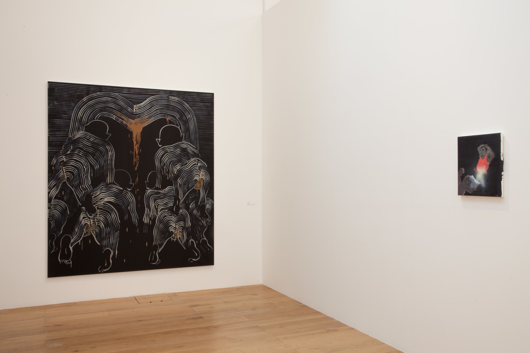 Installation view: Tala Madani, Nottingham Contemporary, 2014