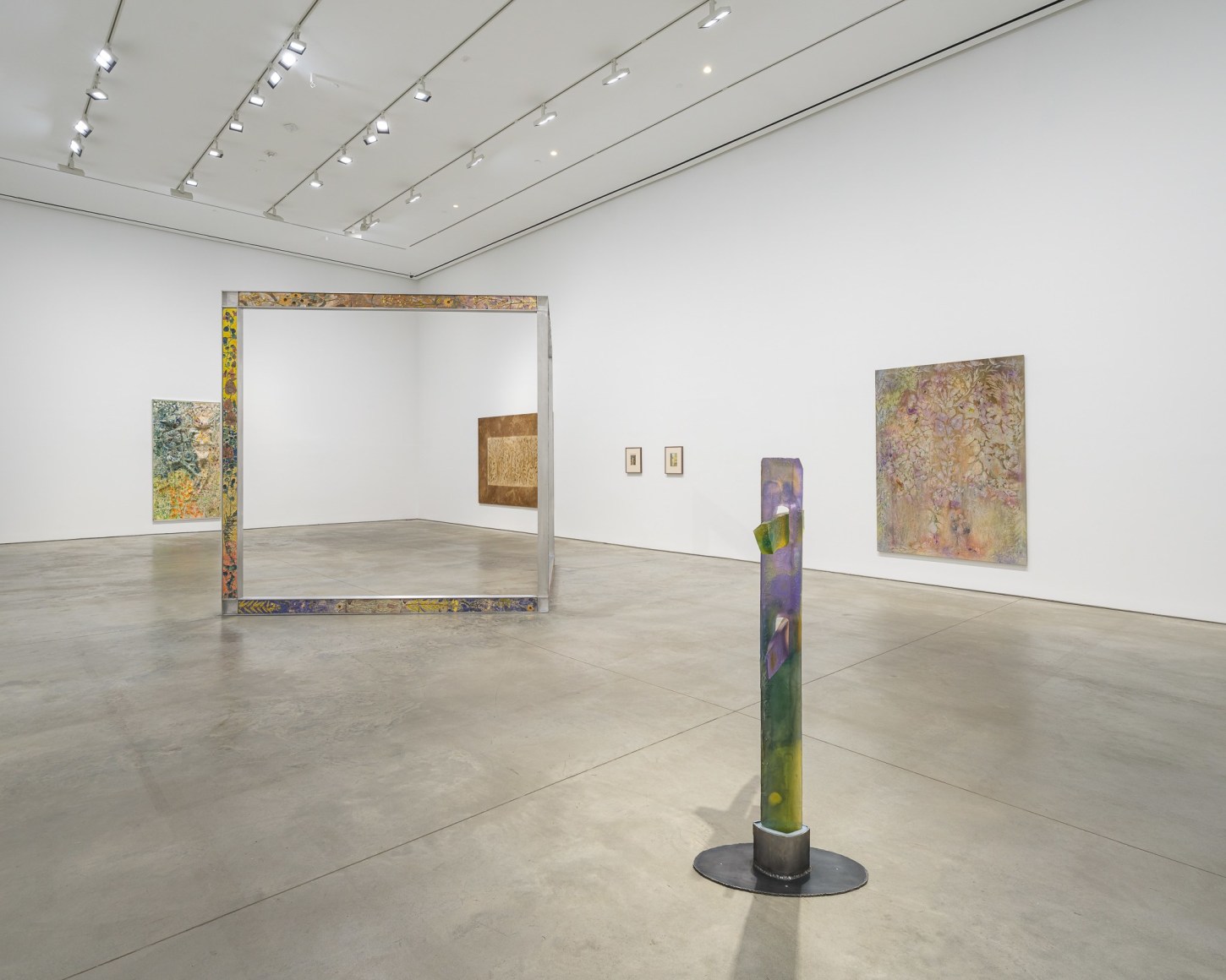 Exhibition view: Sam Falls, 303 Gallery, New York, 2023. Photo: Justin Craun
