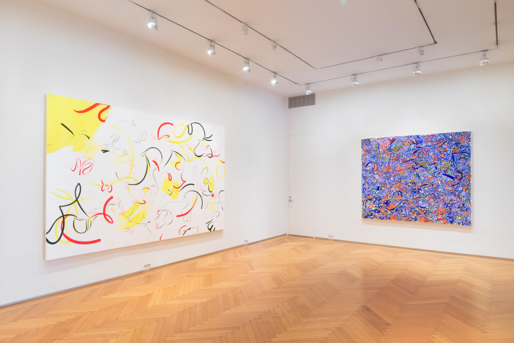 Sue Williams, Installation view: Paintings 1997-98, Skarstedt Gallery, New York, 2018