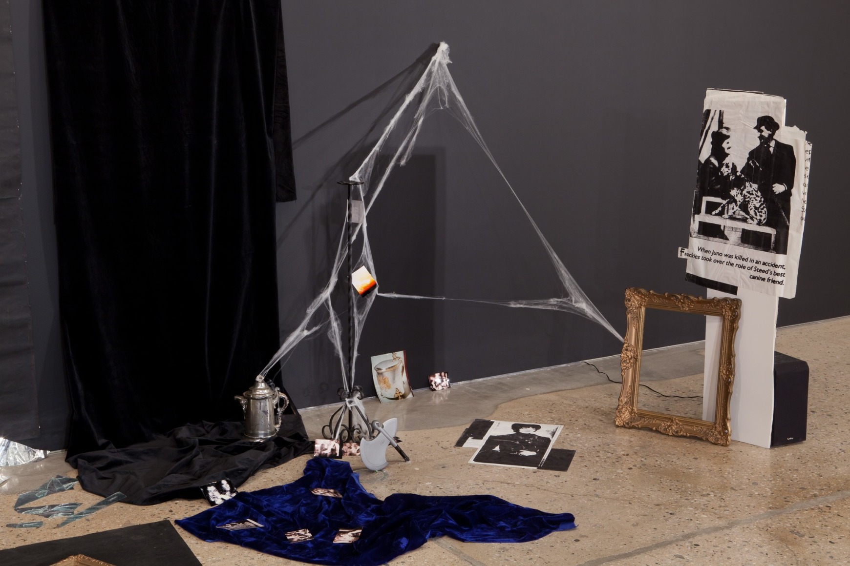 Karen Kilimnik, The Hellfire Club episode of the Avengers, 1989, Installation view: 303 Gallery, New York, 2011