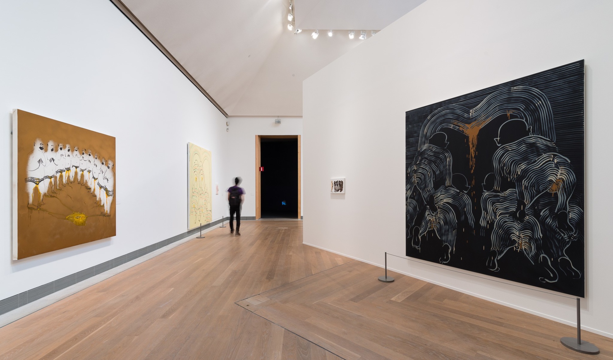 Installation view: Tala Madani: Rip Image, Moderna Musseet, Stockholm, 2013