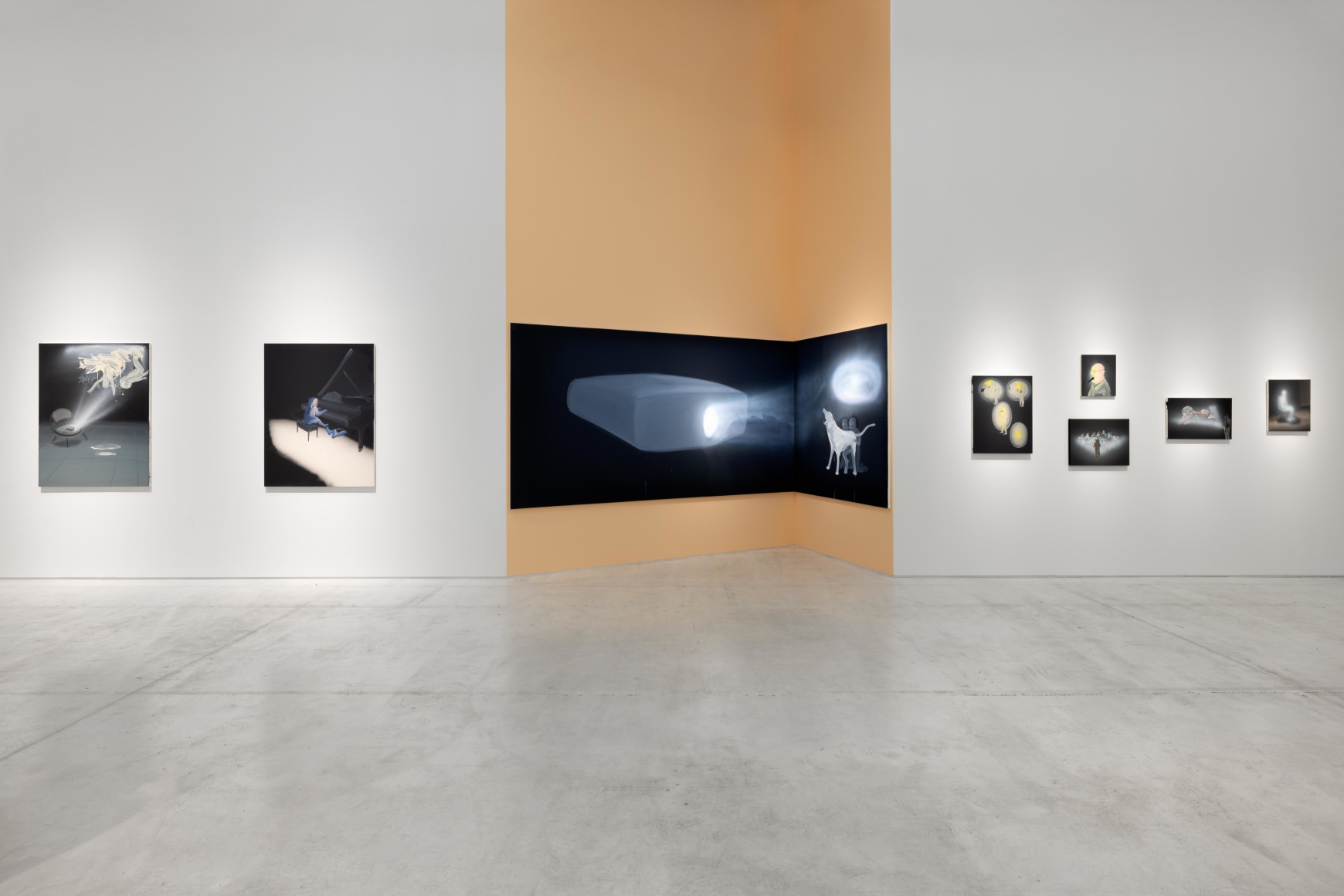 Installation views: Tala Madani, Shitty Disco, June 13 – November 10, 2024, National Museum of Contemporary Art Athens, Greece. Photography: Paris Tavitian