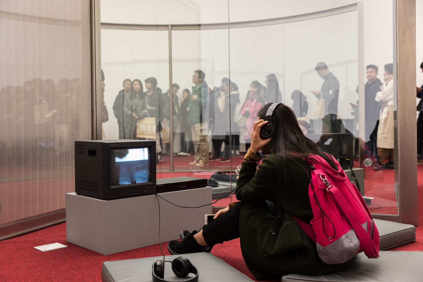 Installation view: Dan Graham: Greatest Hits, Red Brick Art Museum, Beijing, 2017