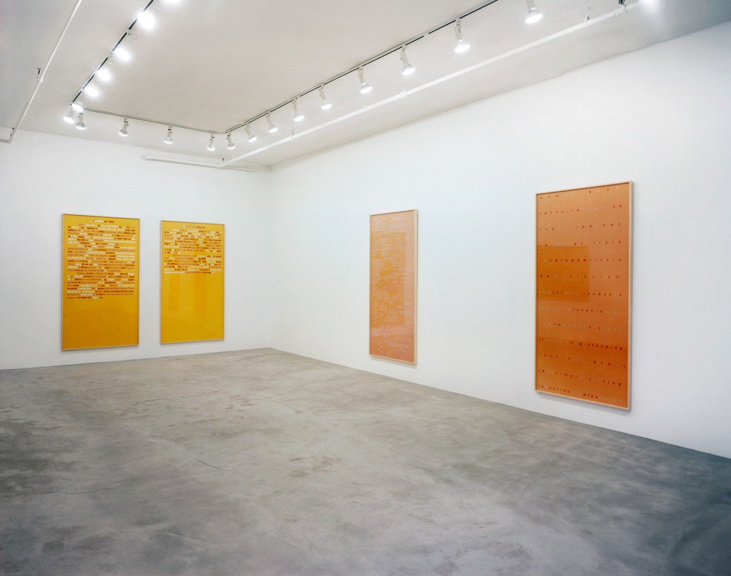 Larry Johnson, Installation view: 303 Gallery, New York, 1989