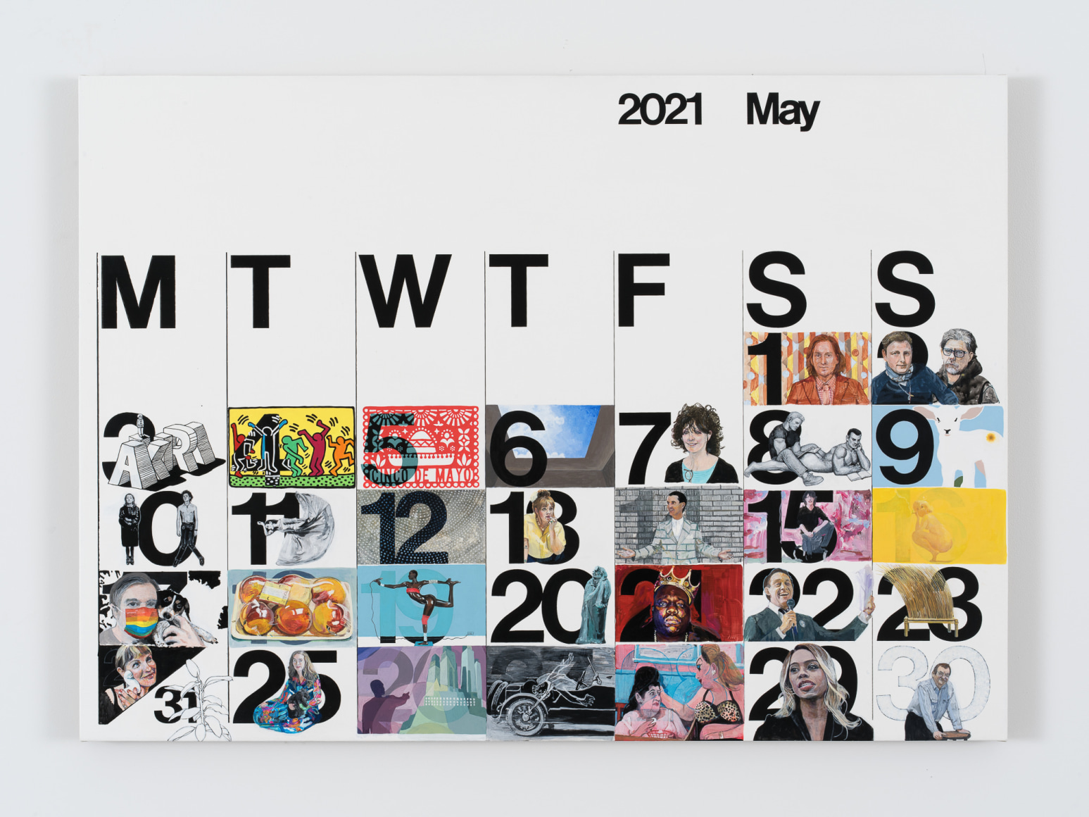 Rob Pruitt, Studio Calendar (May 2021)