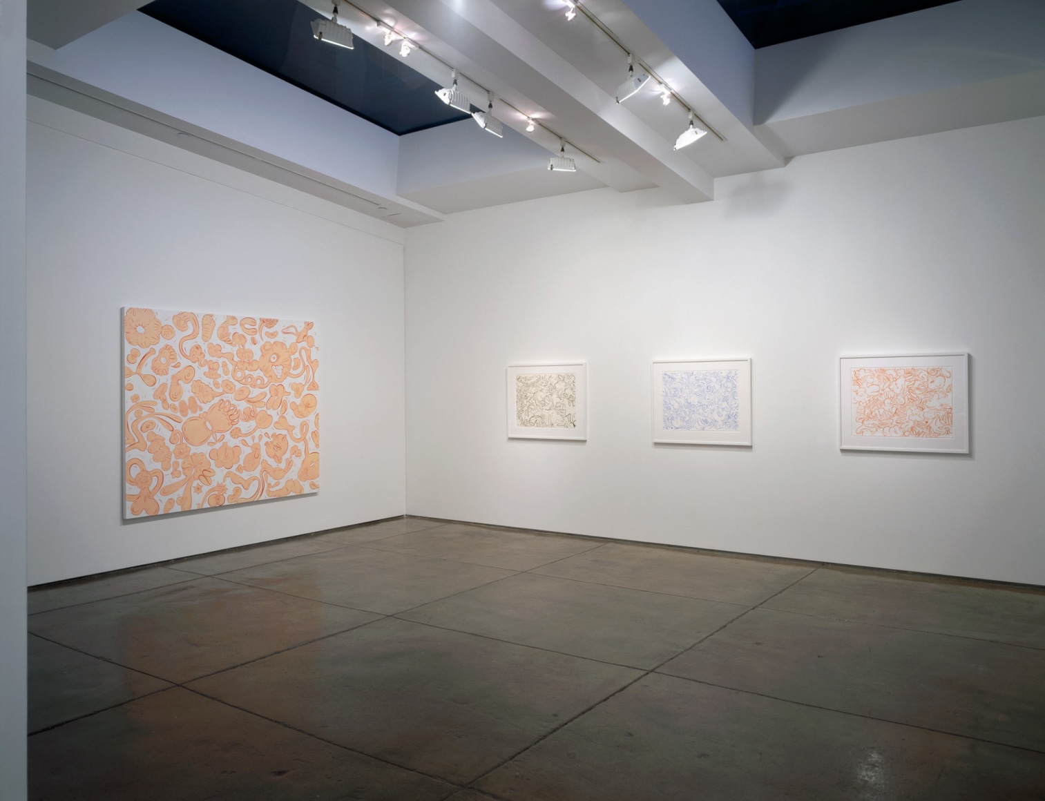 Sue Williams, Installation view, 303 Gallery, 2005