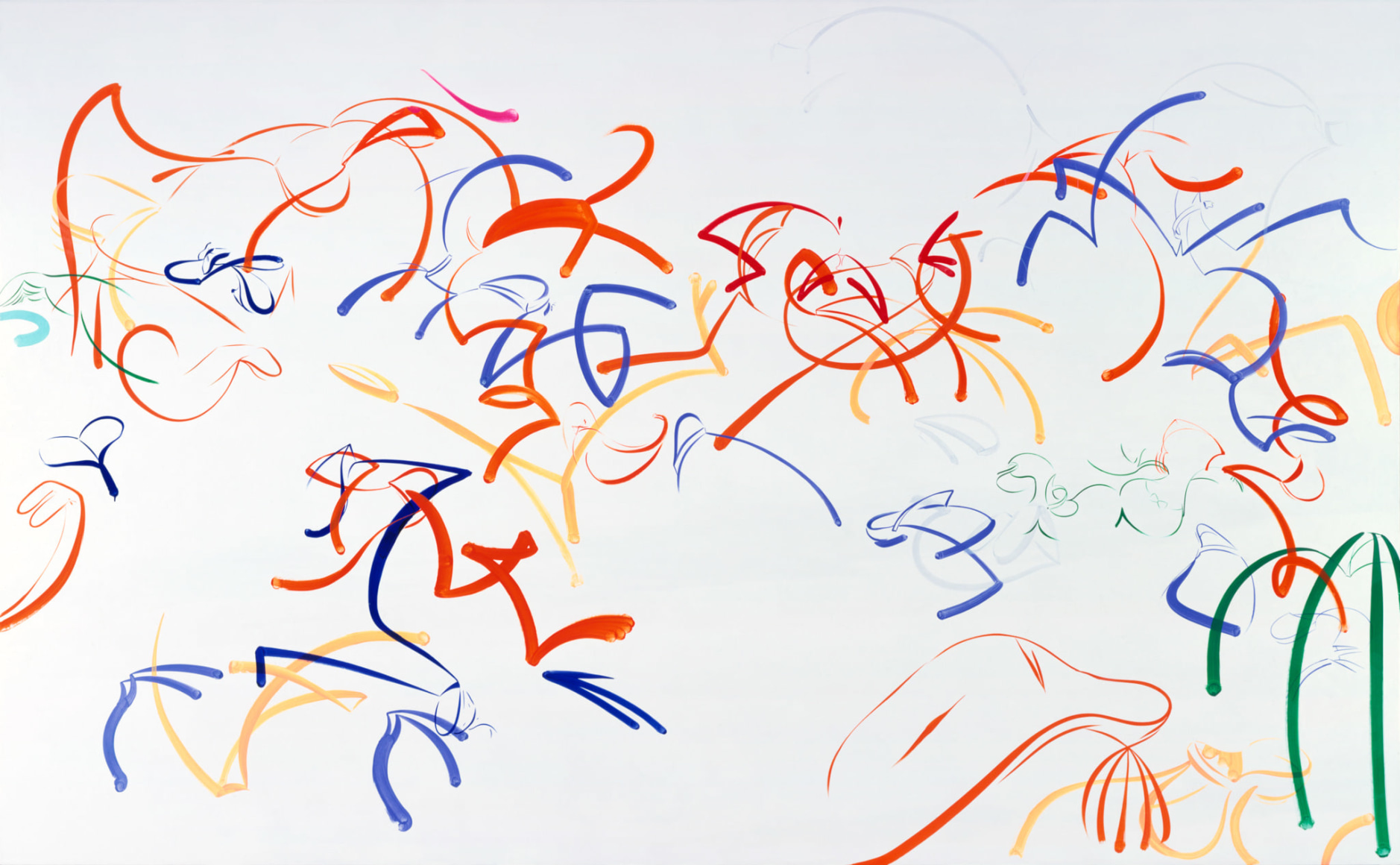 Sue Williams, Shoe Bits at Sunset, 1998