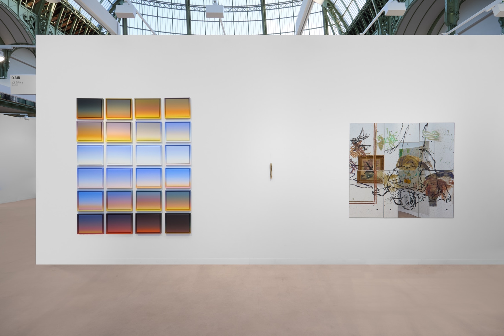 Installation view, Art Basel Paris, 2025, 303 Gallery, Booth B18. Photo: Sebastiano Pellion di Persano