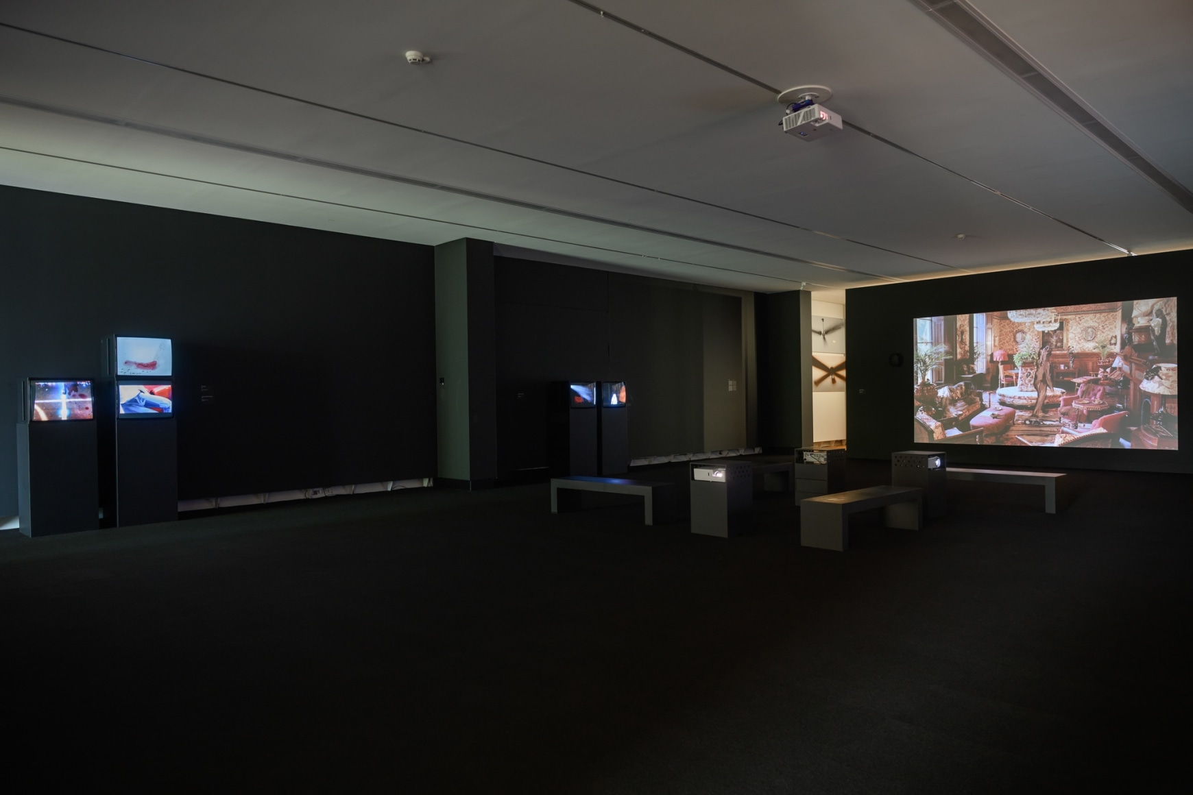 Installation view: Tala Madani, Death Fan, KM21, The Hague, Netherlands, photographer: Peter Cox