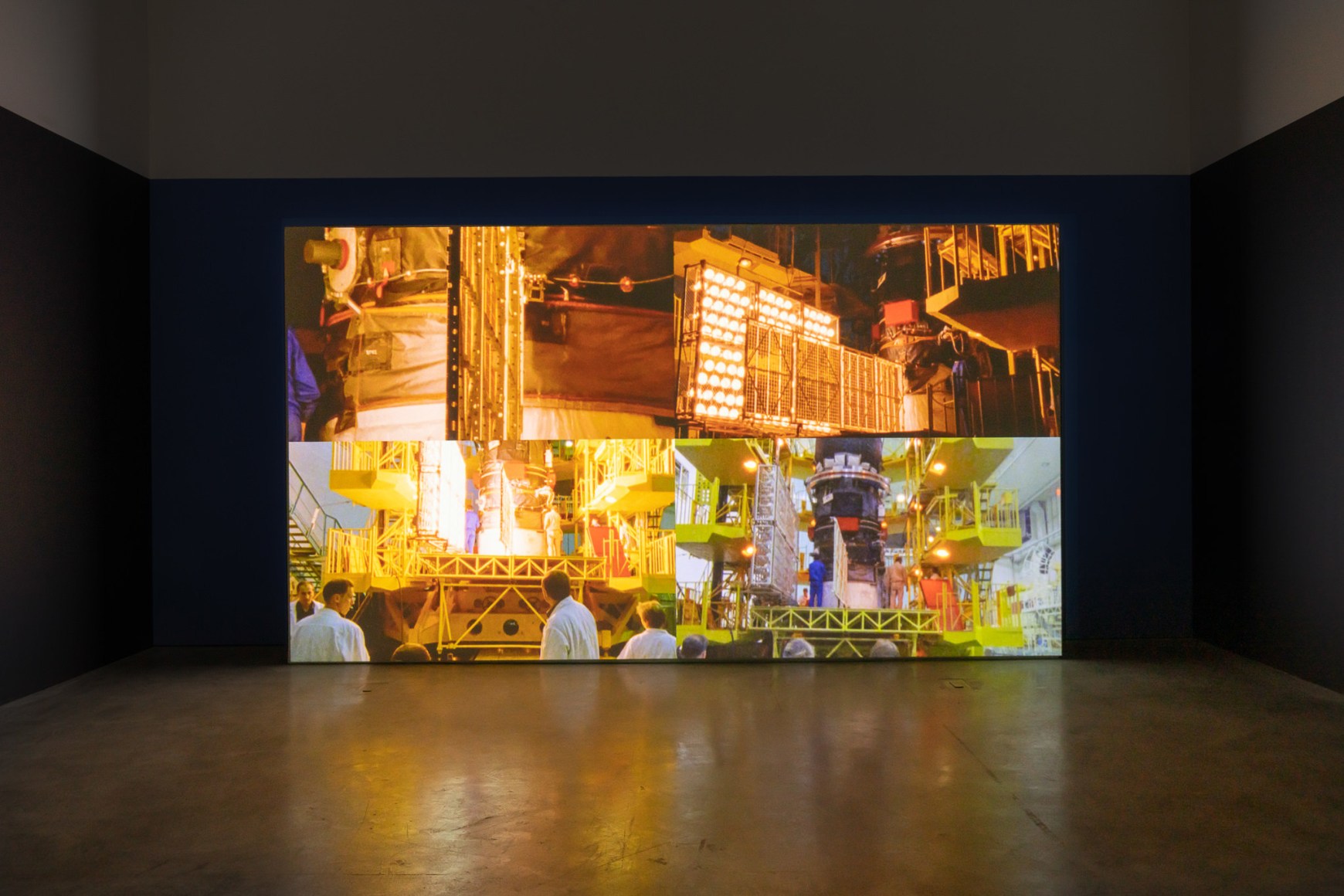 Jane and Louise Wilson, Installation view of Dreamtime™, 2023, Contemporary Arts Center (CAC) Gallery at the University of California, Irvine, Photo by Yubo Dong / of studio photography.