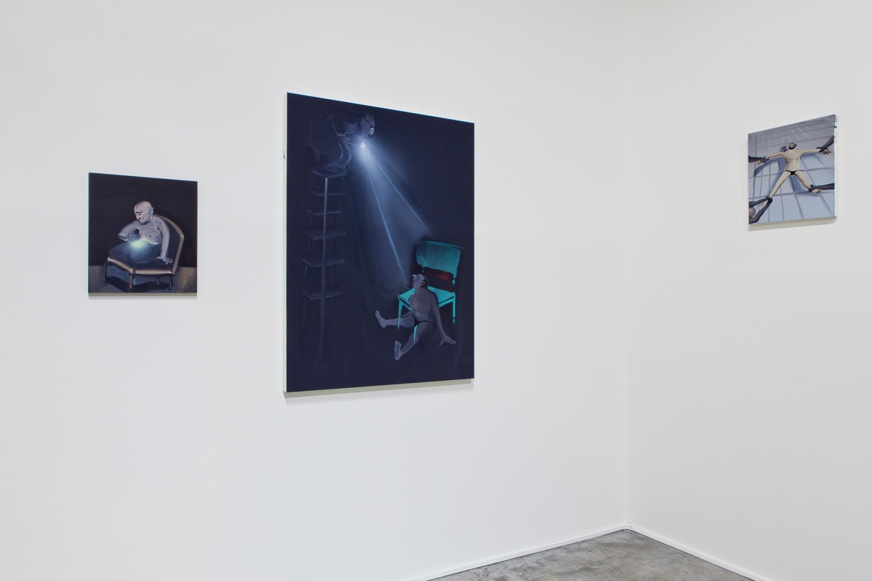 Installation view: Tala Madani: First Light, Contemporary Art Museum St. Louis, 2016