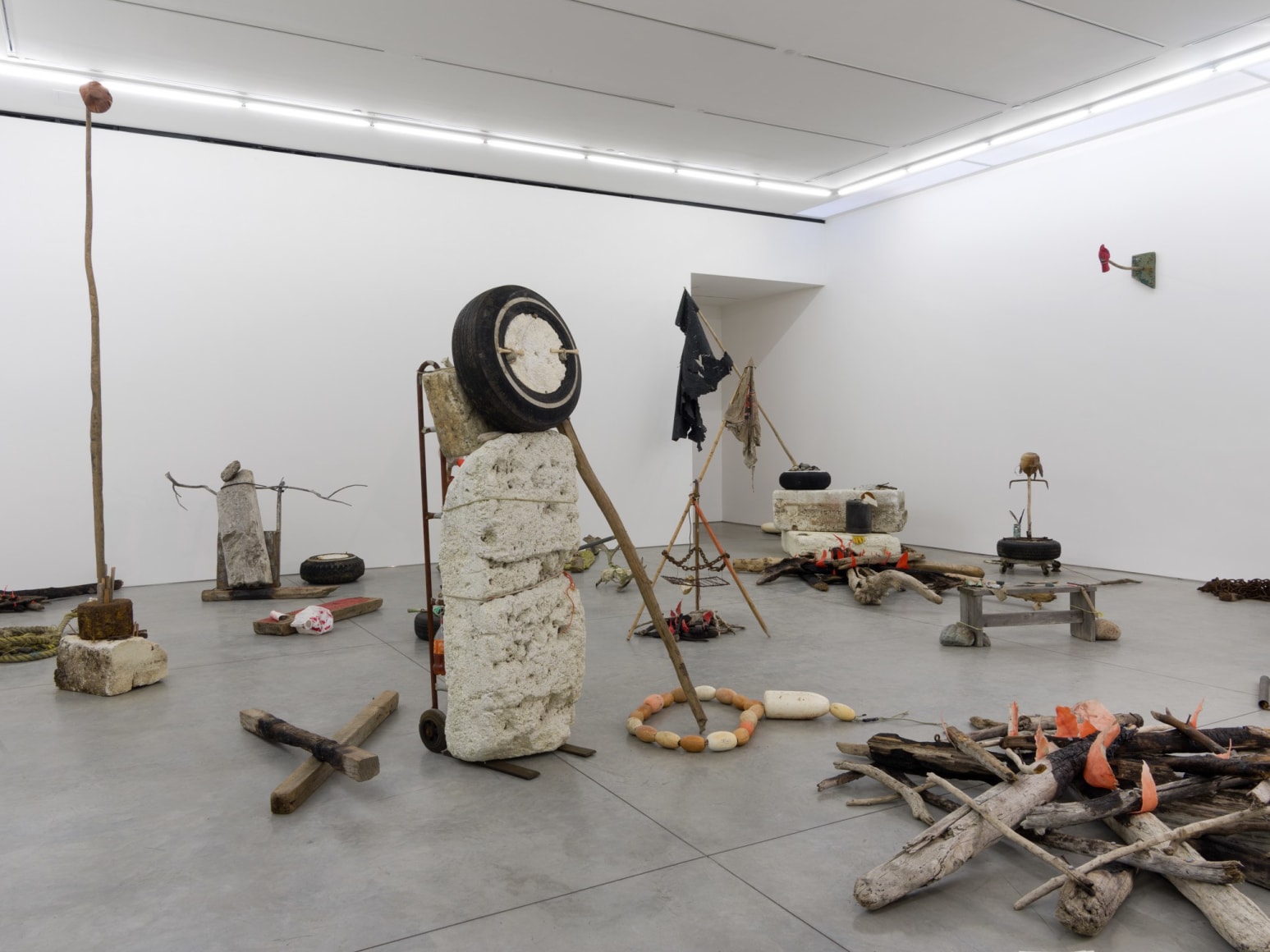 Mike Nelson, Gang of Seven, 2013, Installation at 303 Gallery, 2015