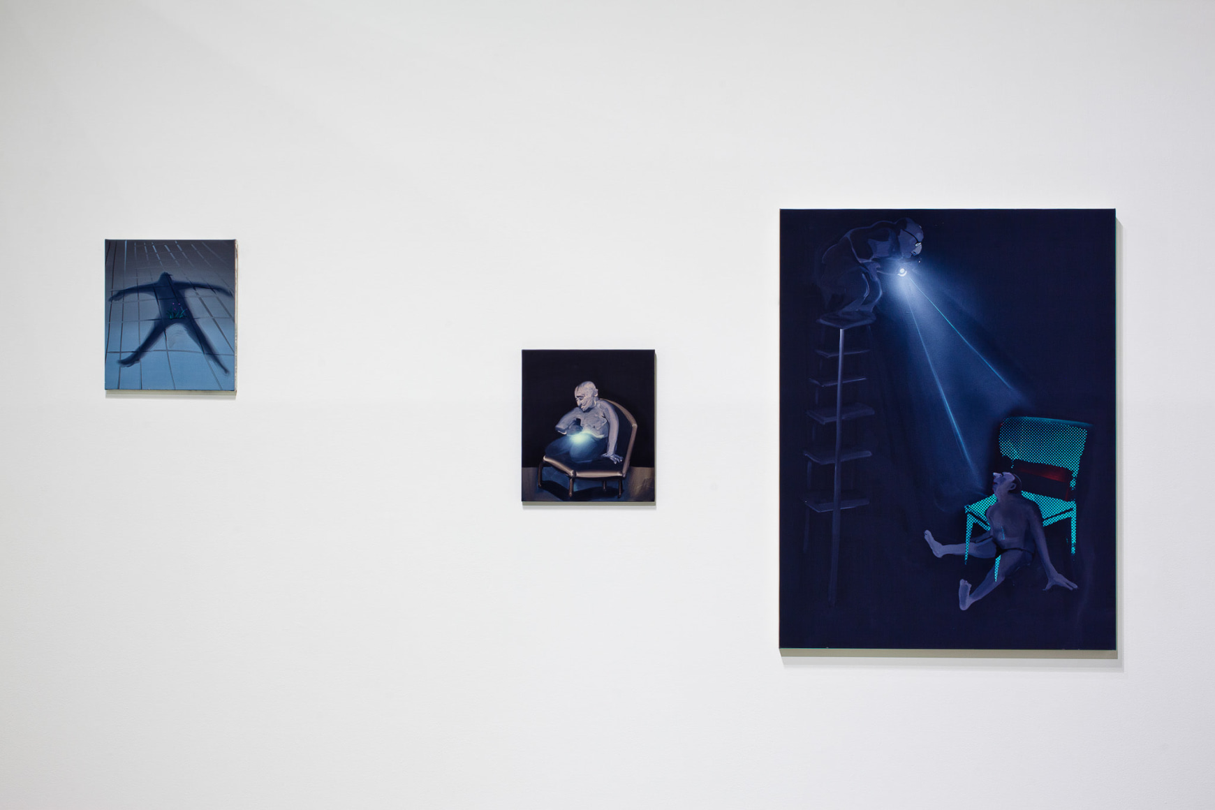 Installation view: Tala Madani: First Light, Contemporary Art Museum St. Louis, 2016