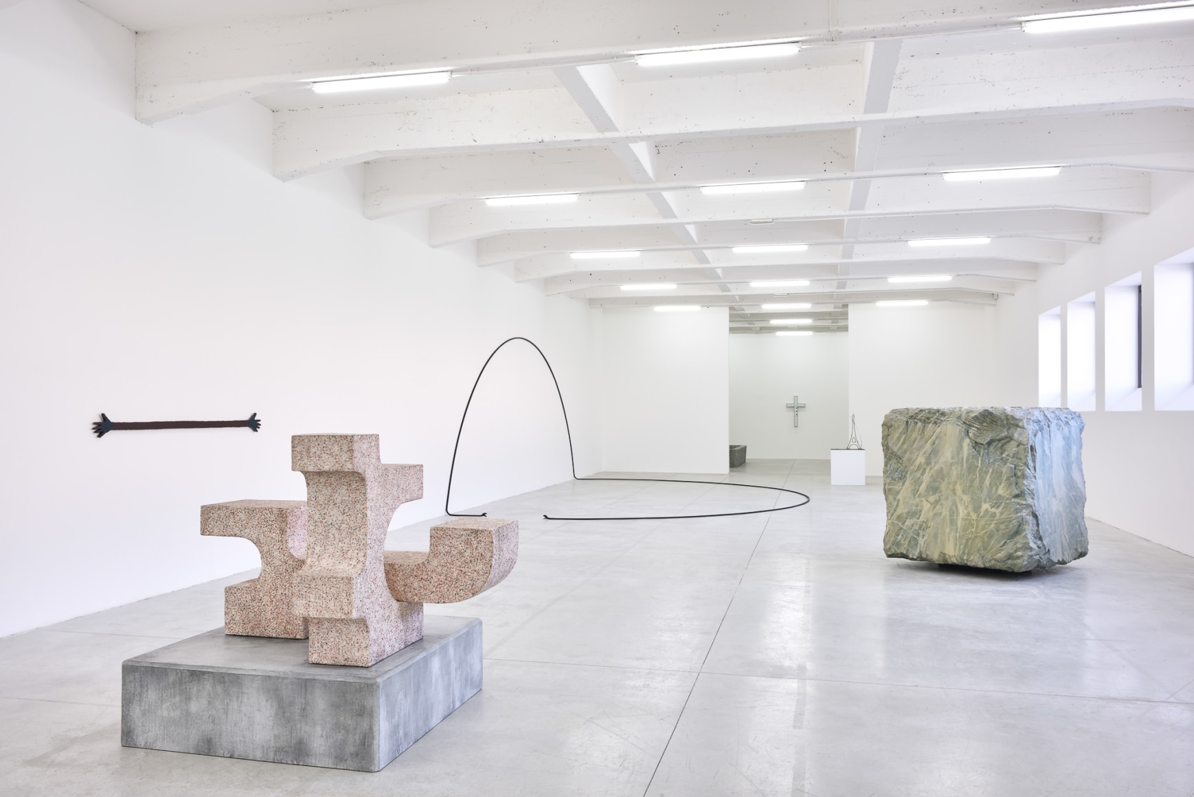 Valentin Carron Installation view: Zéro Virgule Nul, Le Consortium, Dijon, 2020