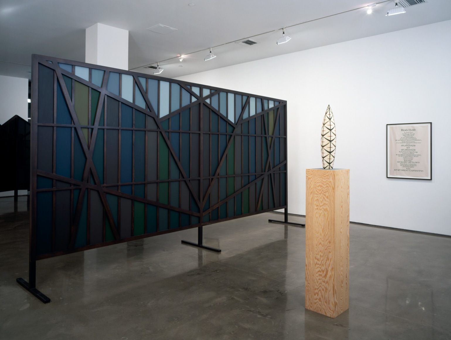 David Thorpe Installation view: A vexed and troubled Englishman sees a parting in the fog which is a glimpse of the glory, or a sweet sip of liberty.