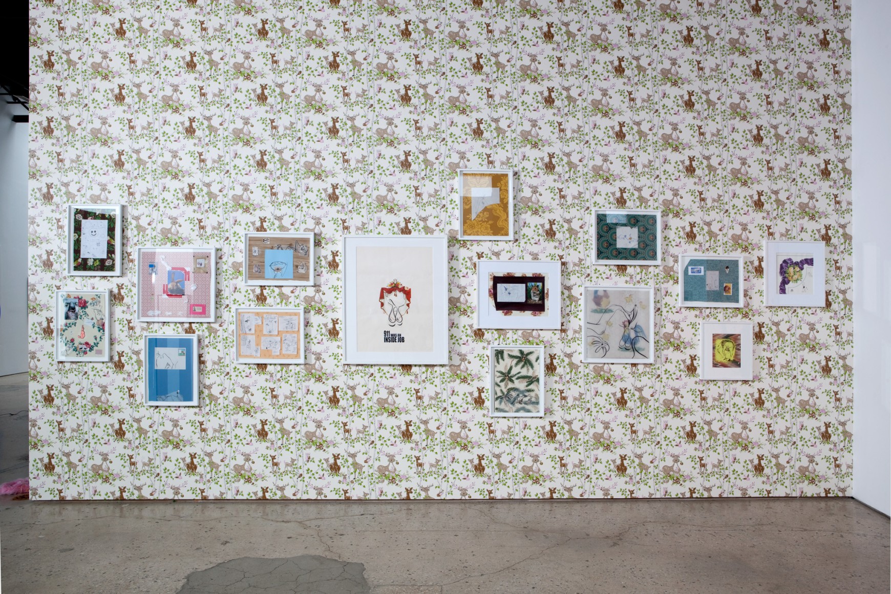 Sue Williams, Installation view: Al-Qaeda is the CIA, 303 Gallery, 2010