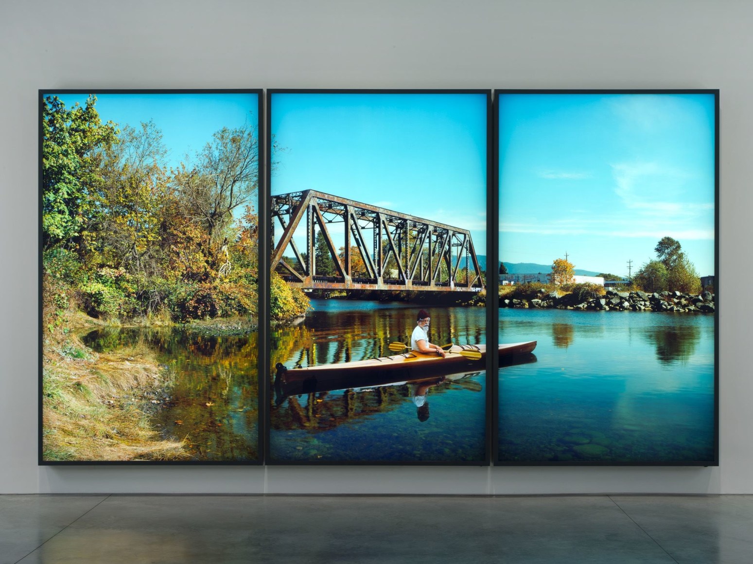 Rodney Graham, Paddler, Mouth of the Seymour, 2012- 2013