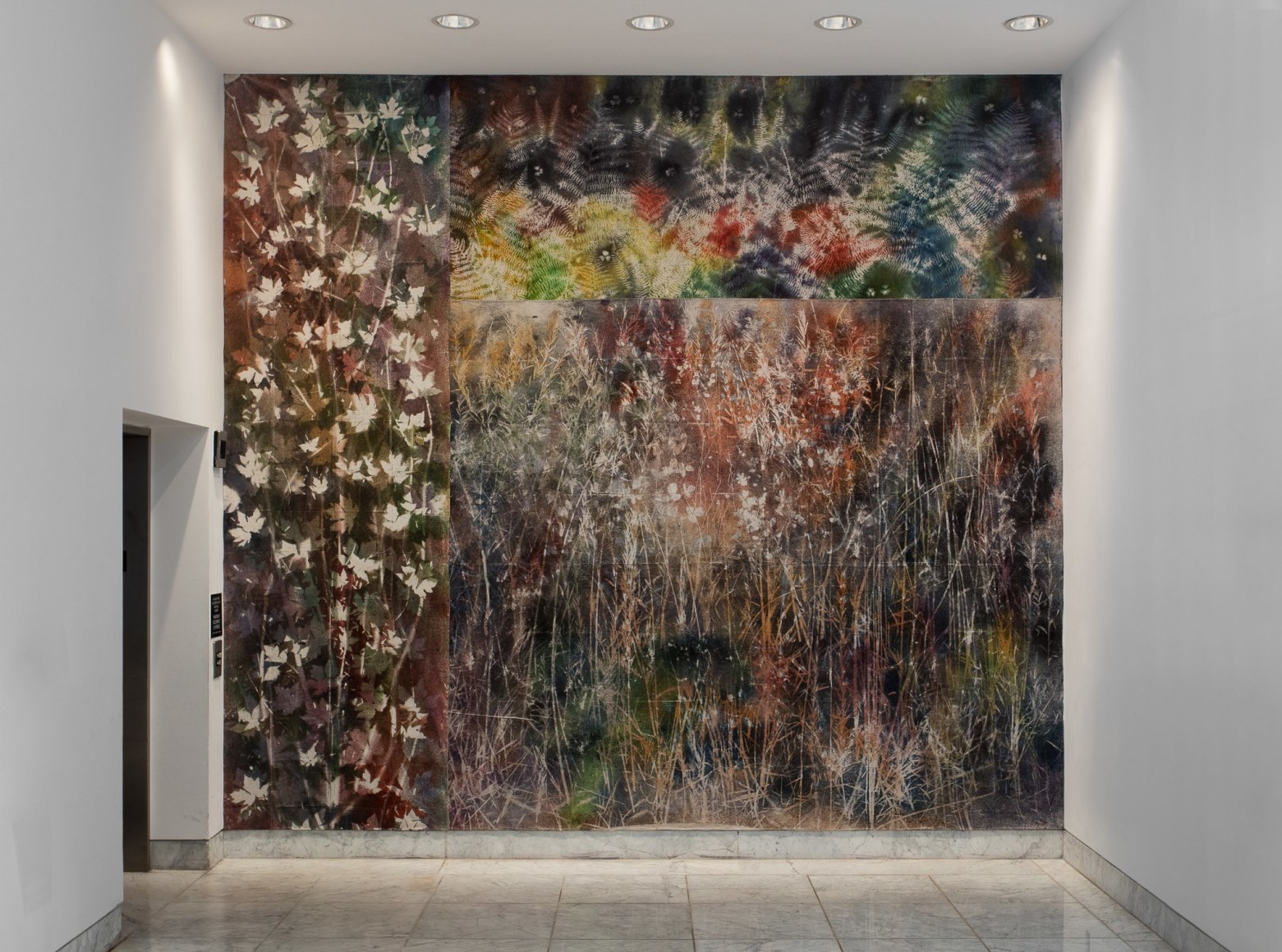 Installation view: Hammer Projects: Sam Falls, Hammer Museum, Los Angeles, 2017